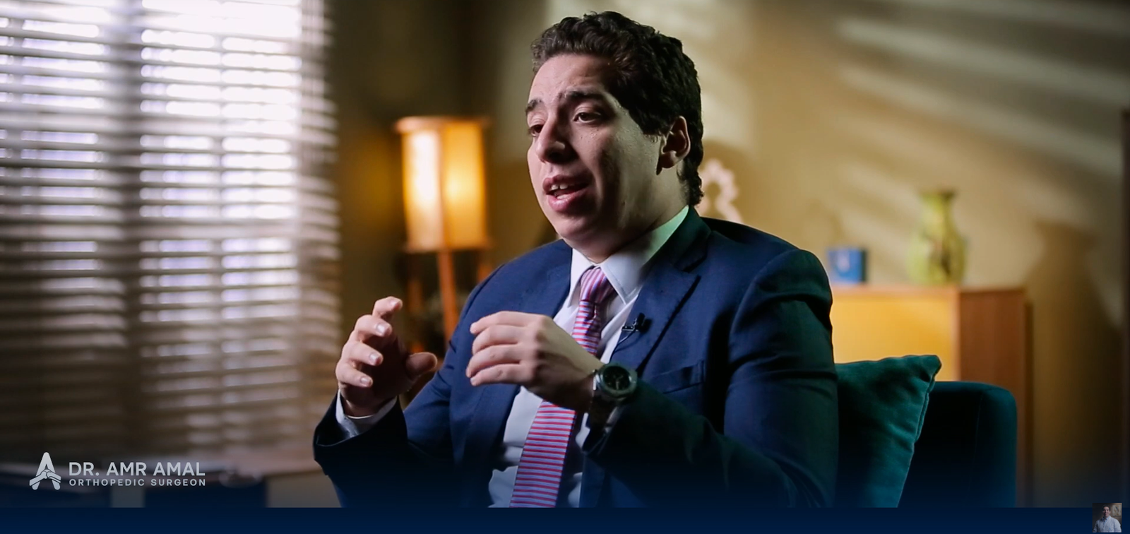 لقطة من داخل الفيديو الذي يتحدث عن مميزات مستشفى حريتي