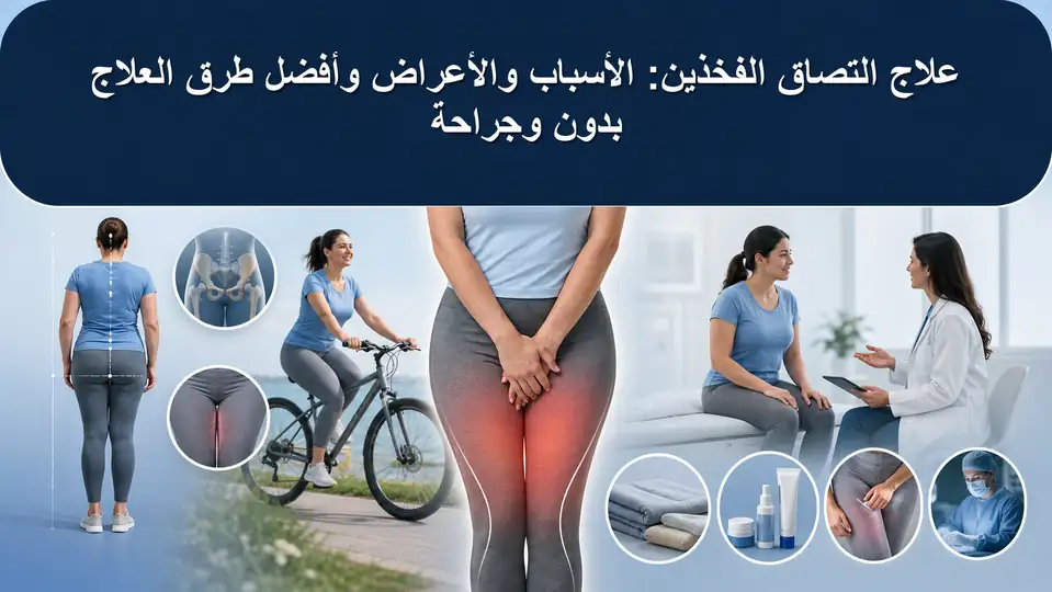 علاج التصاق الفخذين: الأسباب والأعراض وأفضل طرق العلاج بدون وجراحة