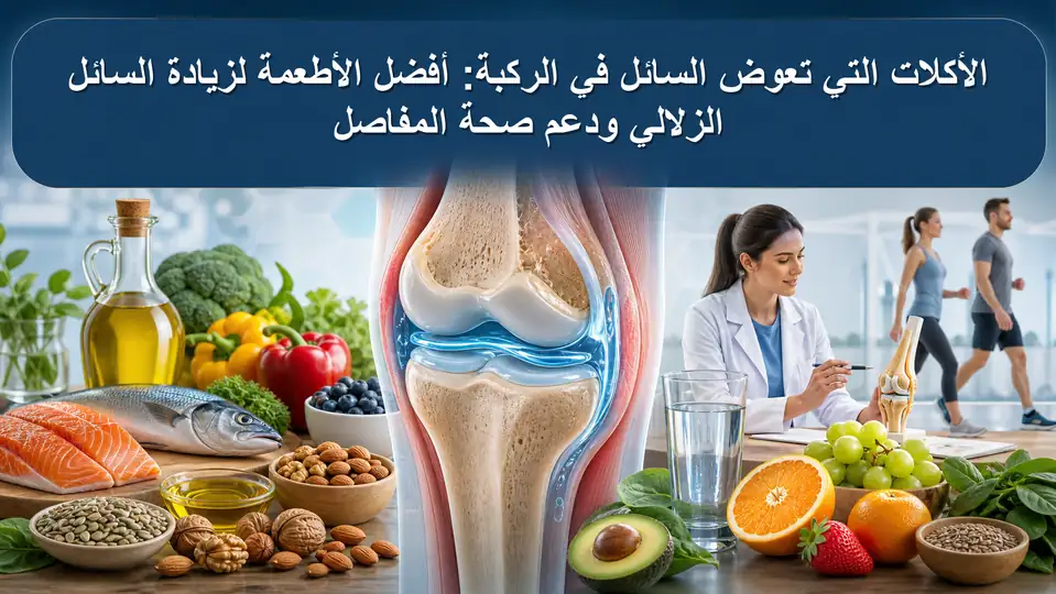 الأكلات التي تعوض السائل في الركبة: أفضل الأطعمة لزيادة السائل الزلالي ودعم صحة المفاصل