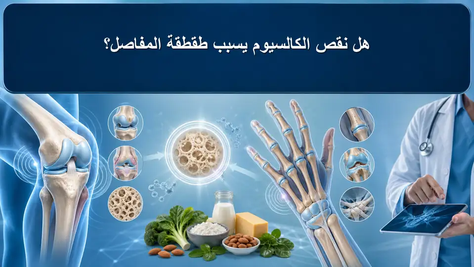 هل نقص الكالسيوم يسبب طقطقة المفاصل؟