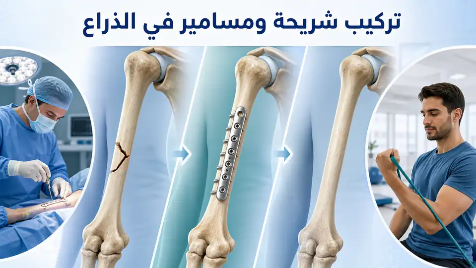 عملية تركيب شريحة ومسامير في الذراع: متى تحتاج إليها؟ وكيف تتم؟ وما مدة التعافي؟