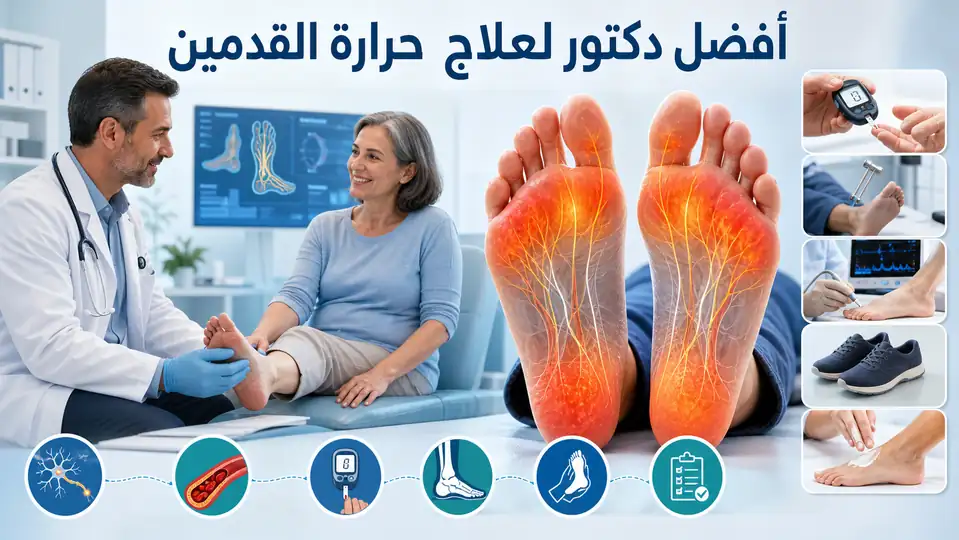 أفضل دكتور لعلاج حرارة القدمين: الأسباب، الأعراض، وطرق العلاج المناسبة