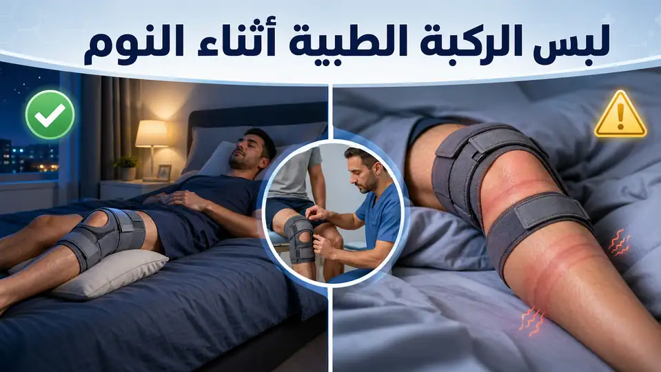 لبس الركبة الطبية أثناء النوم: هل هو مفيد أم قد يسبب أضرارًا؟