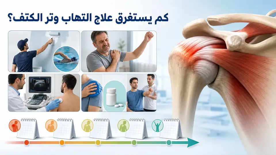 كم يستغرق علاج التهاب وتر الكتف؟ الأسباب والأعراض وأفضل طرق العلاج