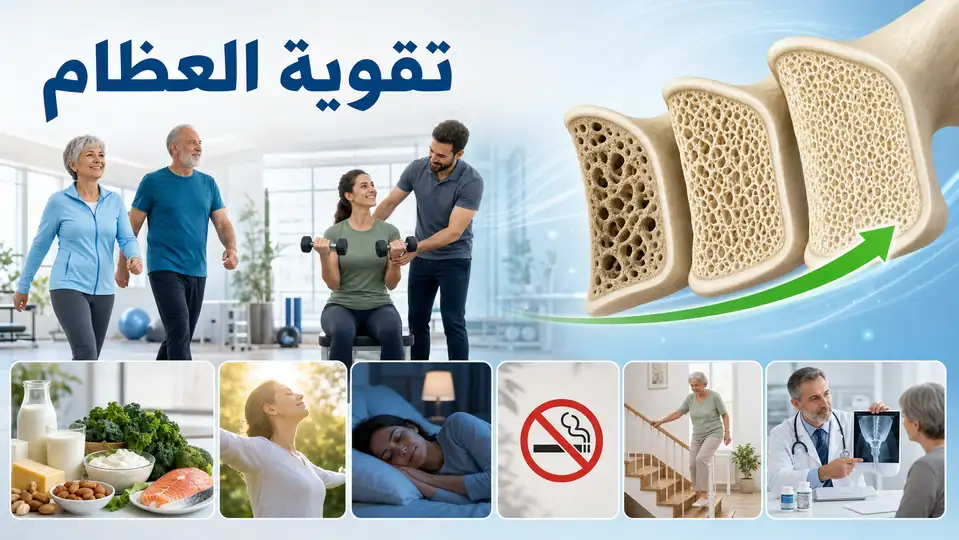تقوية العظام: أفضل الطرق للحفاظ على قوة العظام وزيادة كثافتها