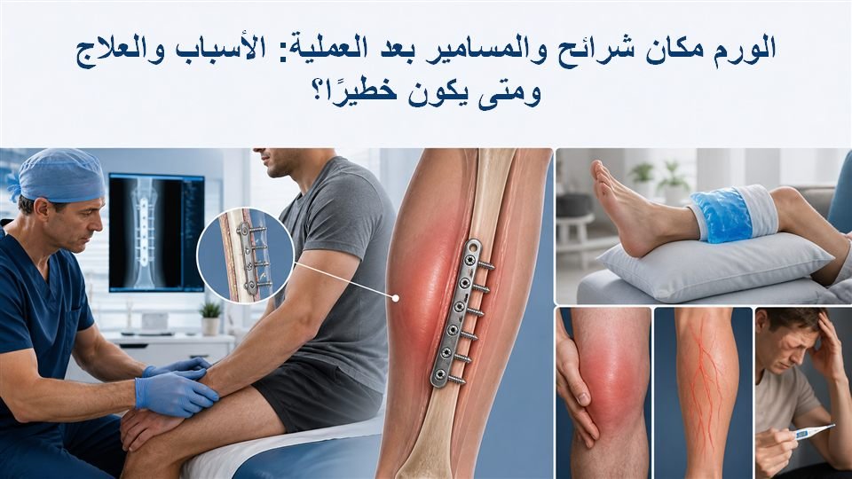 الورم مكان شرائح والمسامير بعد العملية: الأسباب والعلاج ومتى يكون خطيرًا؟ 