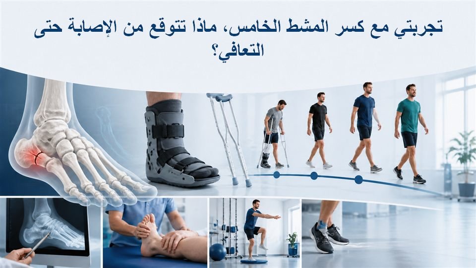 تجربتي مع كسر المشط الخامس، ماذا تتوقع من الإصابة حتى التعافي؟