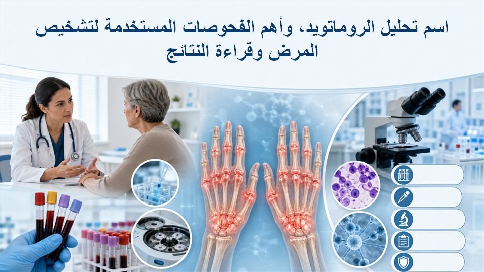 اسم تحليل الروماتويد، وأهم الفحوصات المستخدمة لتشخيص المرض وقراءة النتائج