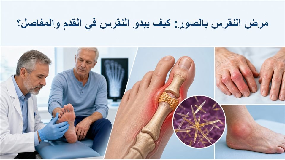 مرض النقرس بالصور: كيف يبدو النقرس في القدم والمفاصل؟