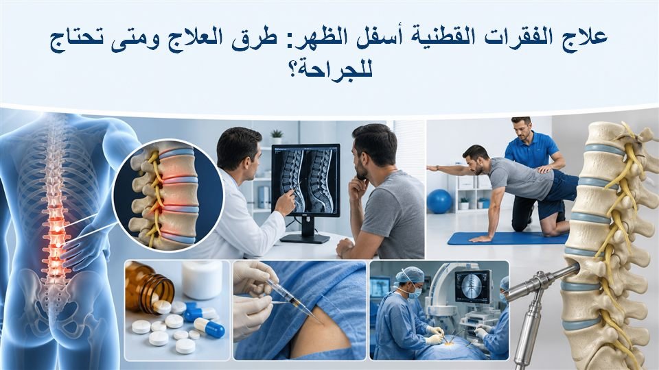 علاج الفقرات القطنية أسفل الظهر: طرق العلاج ومتى تحتاج للجراحة؟ 