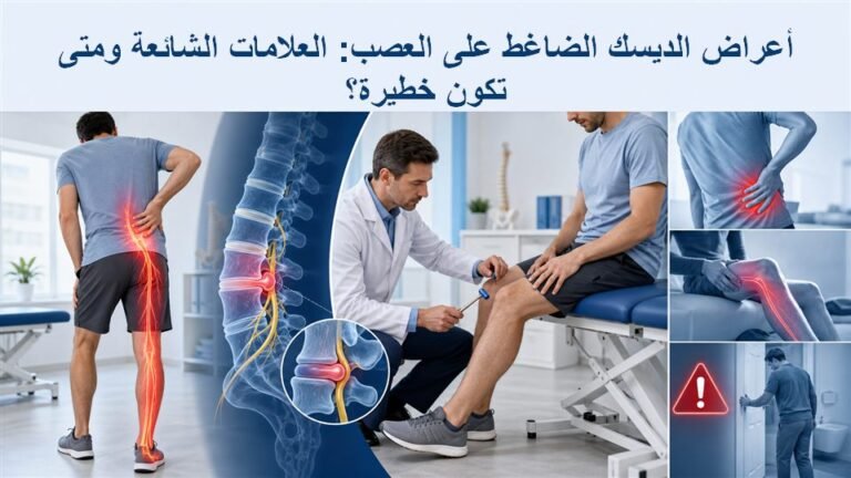 أعراض الديسك الضاغط على العصب: العلامات الشائعة ومتى تكون خطيرة؟ 