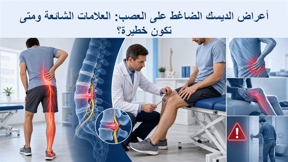 أعراض الديسك الضاغط على العصب: العلامات الشائعة ومتى تكون خطيرة؟ 