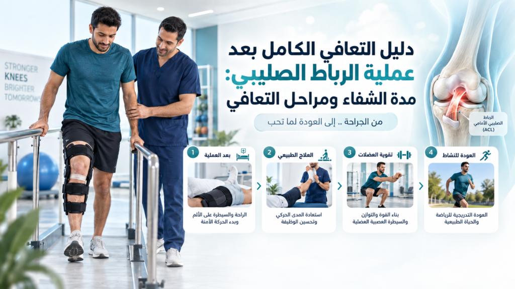 دليل التعافي الكامل بعد عملية الرباط الصليبي: مدة الشفاء ومراحل التعافي